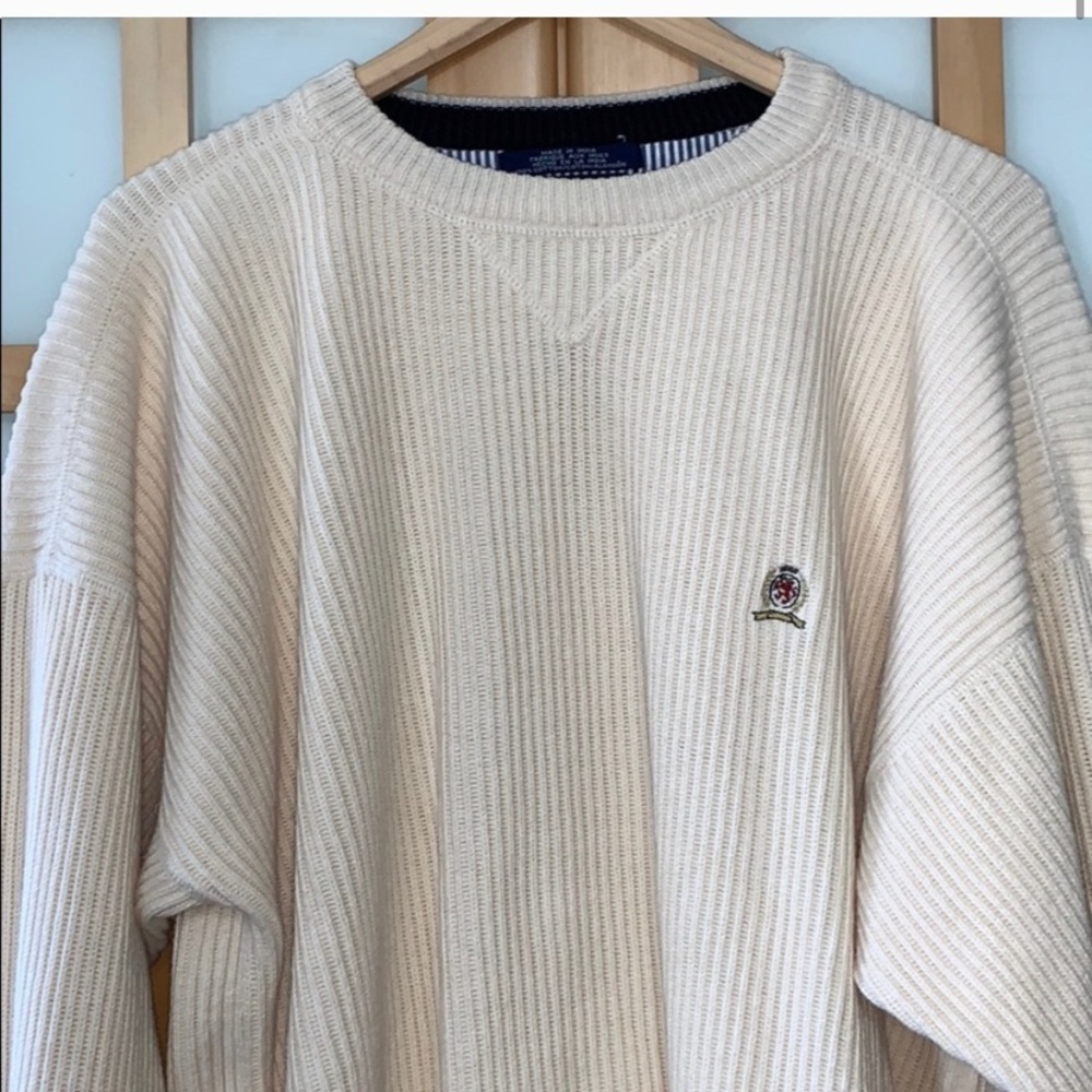 Tommy Hilfiger embroidered knit sweater